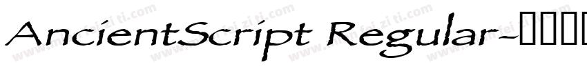 AncientScript Regular字体转换